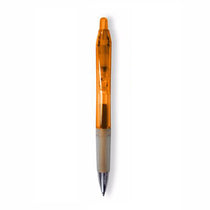 BIC Clear Orange Intensity Clic Gel Pen with Blue Ink