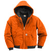 Carhartt Men's Blaze Orange Quilted Flannel Lined Duck Active Jacket