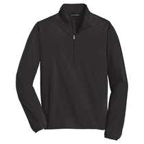 Port Authority Men's Black Zephyr 1/2-Zip Pullover