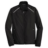 Port Authority Men's Black Zephyr Reflective Hit Full-Zip Jacket