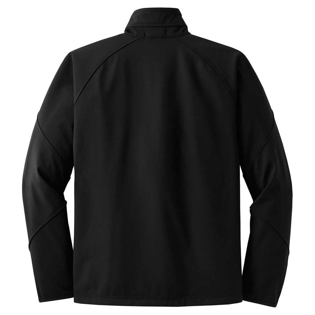 Port Authority Men's Black Textured Soft Shell Jacket