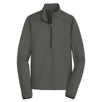 Port Authority Men's Grey Steel Active 1/2-Zip Soft Shell Jacket