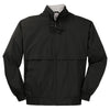 Port Authority Men's Black/Stone Classic Poplin Jacket