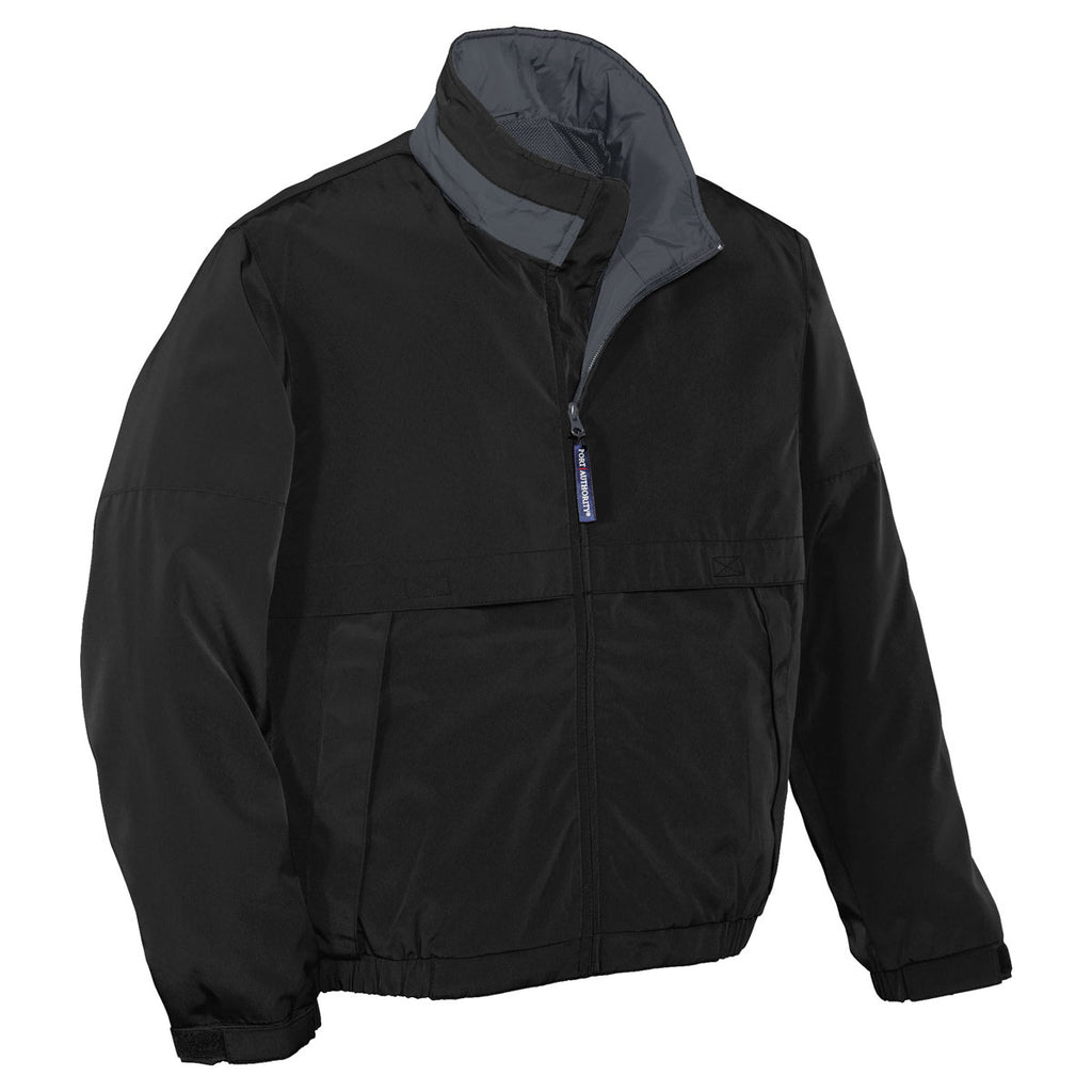 Port Authority Men's Black/Steel Grey Legacy Jacket