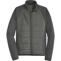 Port Authority Men's Smoke Grey/Grey Steel Hybrid Soft Shell Jacket