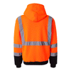 ML Kishigo Men's Orange Hi-Vis Full-Zip Hooded Sweatshirt