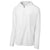 Sport-Tek Men's White Repeat 1/2-Zip Long Sleeve Hooded Jacket