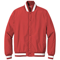 Sport-Tek Men's Deep Red Insulated Varsity Jacket