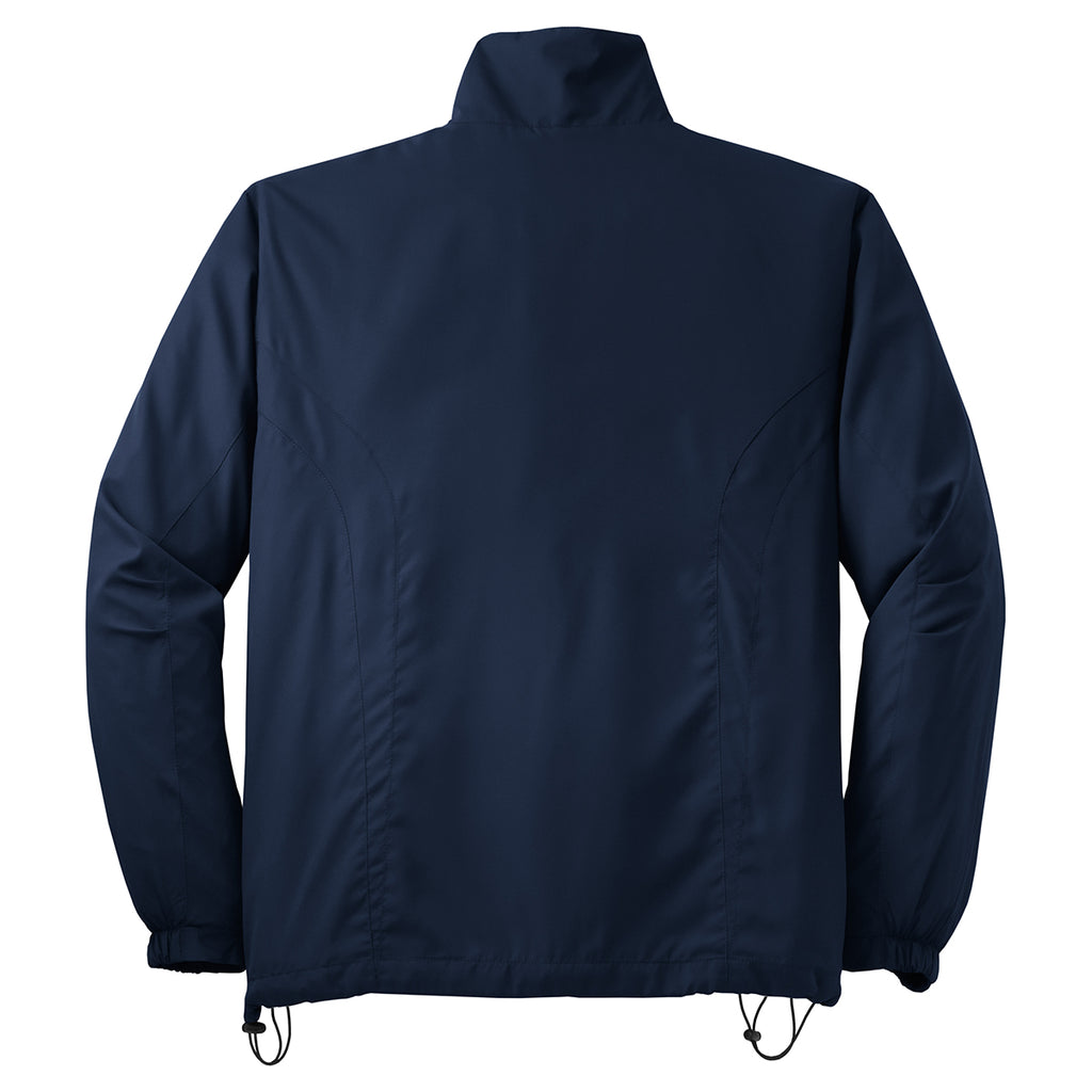 Sport-Tek Men's True Navy Full-Zip Wind Jacket