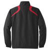 Sport-Tek Men's Black/True Red 1/2-Zip Wind Shirt