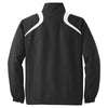 Sport-Tek Men's Black/White 1/2-Zip Wind Shirt