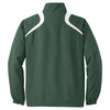 Sport-Tek Men's Forest Green/White 1/2-Zip Wind Shirt