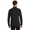 Port Authority Men's Deep Black Dry Zone UV Micro-Mesh Long Sleeve Polo