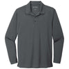 Port Authority Men's Graphite Dry Zone UV Micro-Mesh Long Sleeve Polo