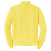 Port Authority Men's Yellow Long Sleeve Pique Knit Polo