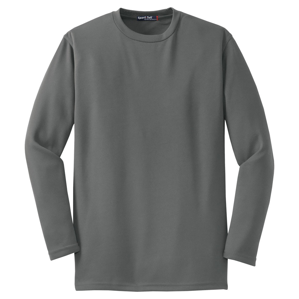Sport-Tek Men's Steel Dri-Mesh Long Sleeve T-Shirt
