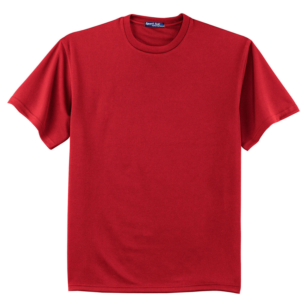 Sport-Tek Men's Red Dri-Mesh Short Sleeve T-Shirt