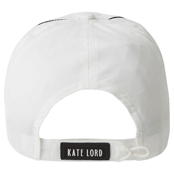 Kate Lord White/Black Microfiber Cap