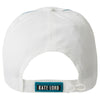 Kate Lord White/Peacock Microfiber Cap