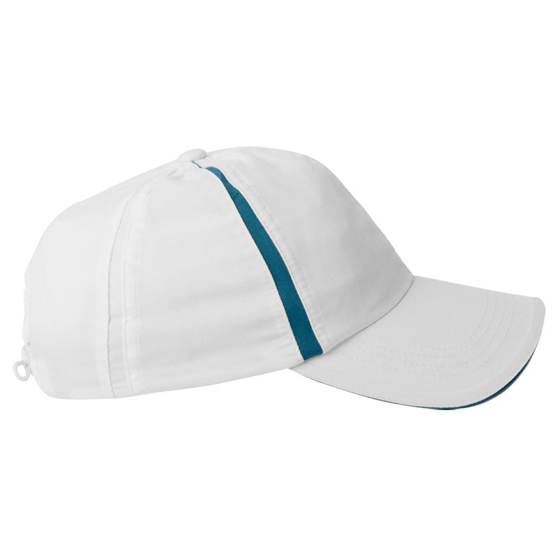 Kate Lord White/Peacock Microfiber Cap