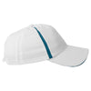 Kate Lord White/Peacock Microfiber Cap