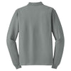 Port Authority Men's Cool Grey Long Sleeve Silk Touch Polo