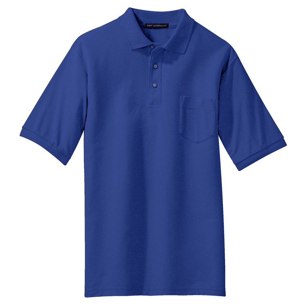 Port Authority Men's Royal Tall Silk Touch Polo with Pocket