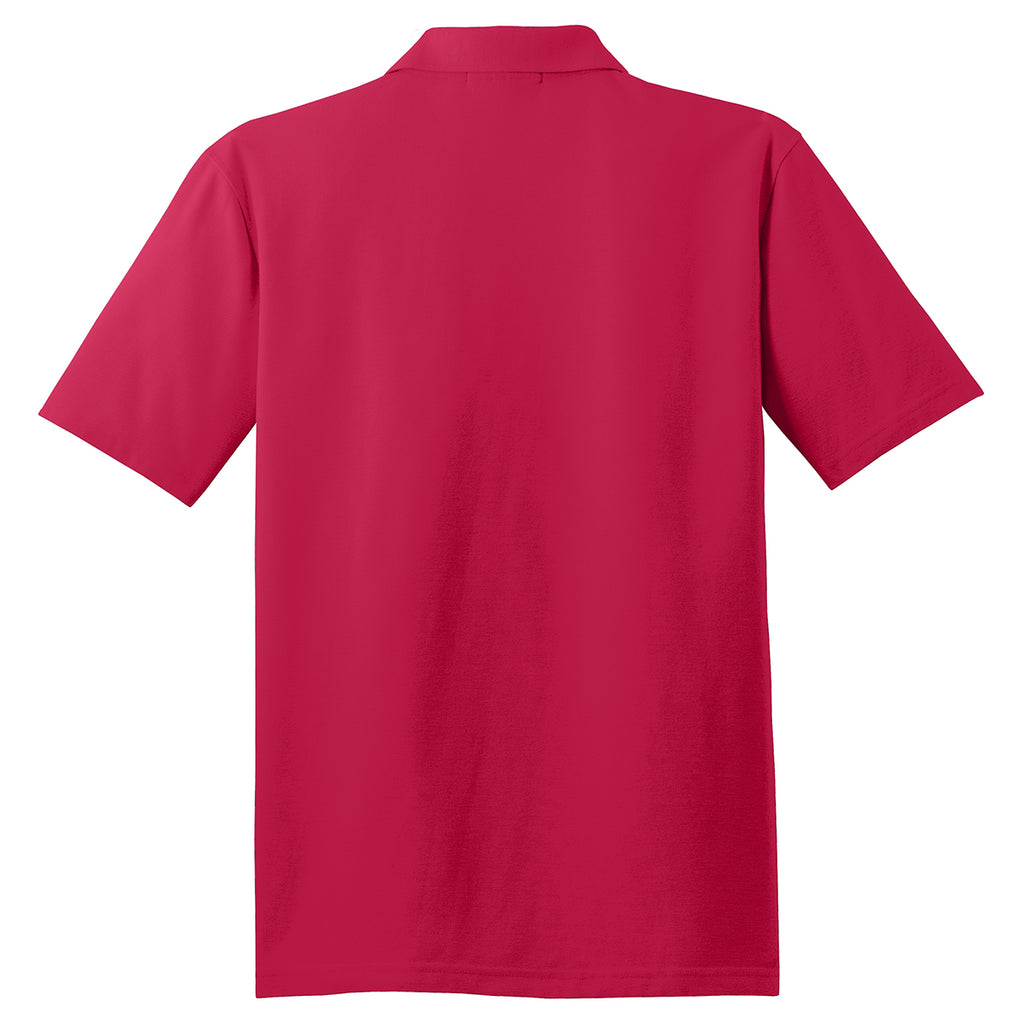 Port Authority Men's Red Stain-Resistant Polo