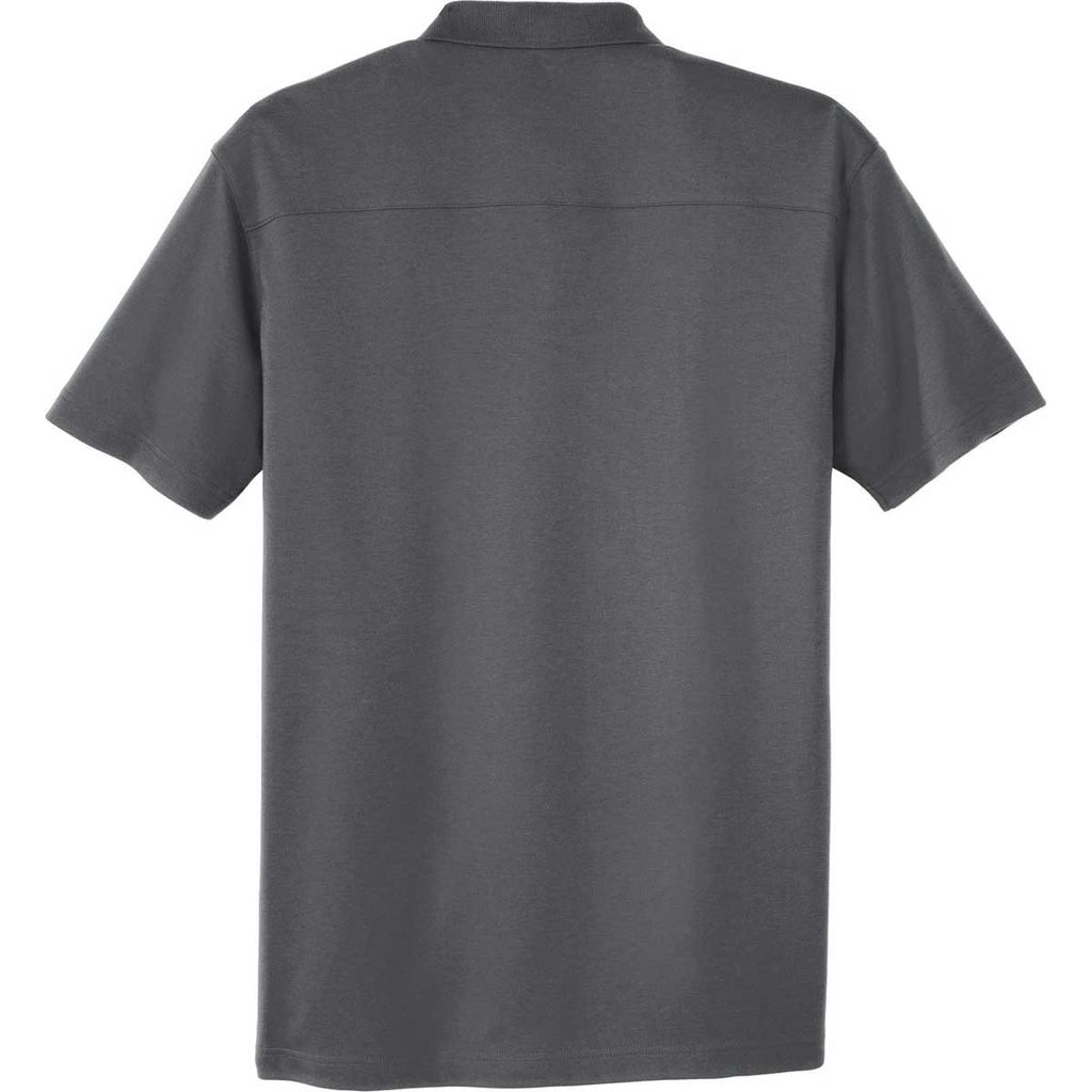 Port Authority Men's Sterling Grey Silk Touch Interlock Performance Polo