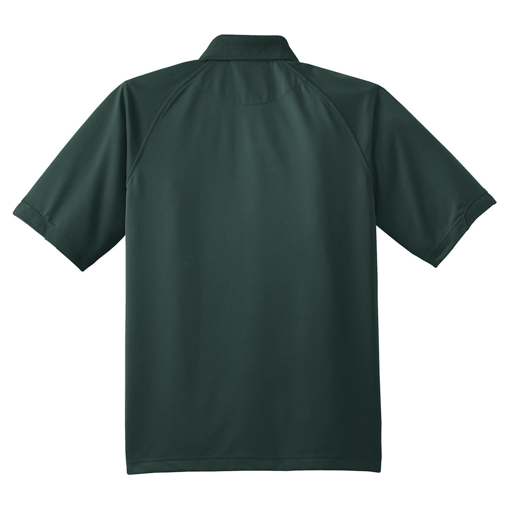 Port Authority Men's Dark Green Dry Zone Ottoman Polo