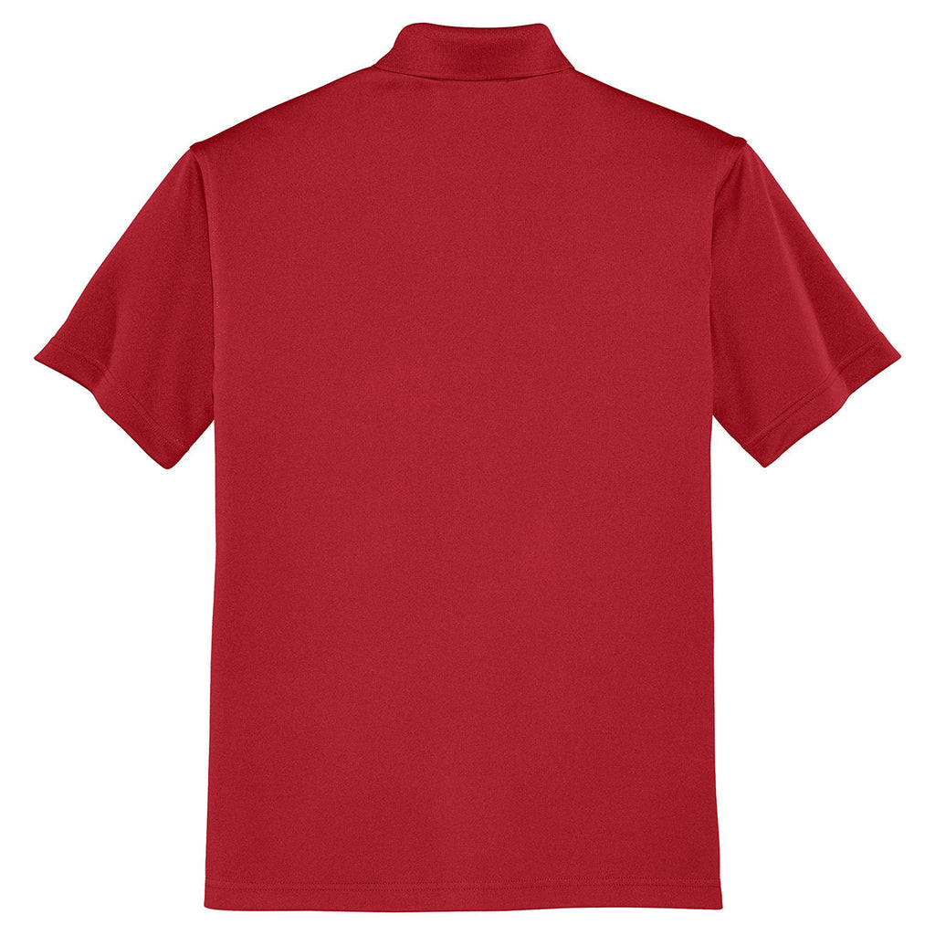 Port Authority Men's Regal Red Tech Embossed Polo