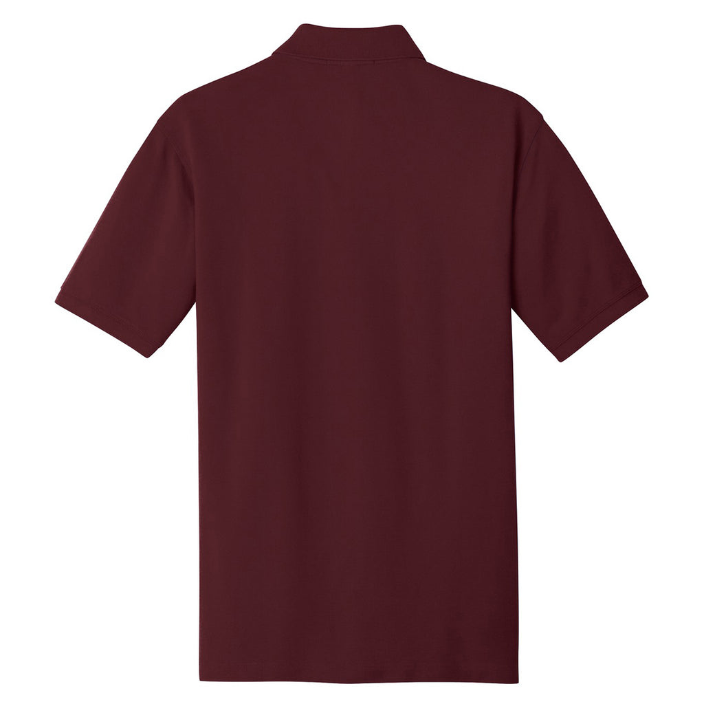 Port Authority Men's Maroon Ezcotton Polo