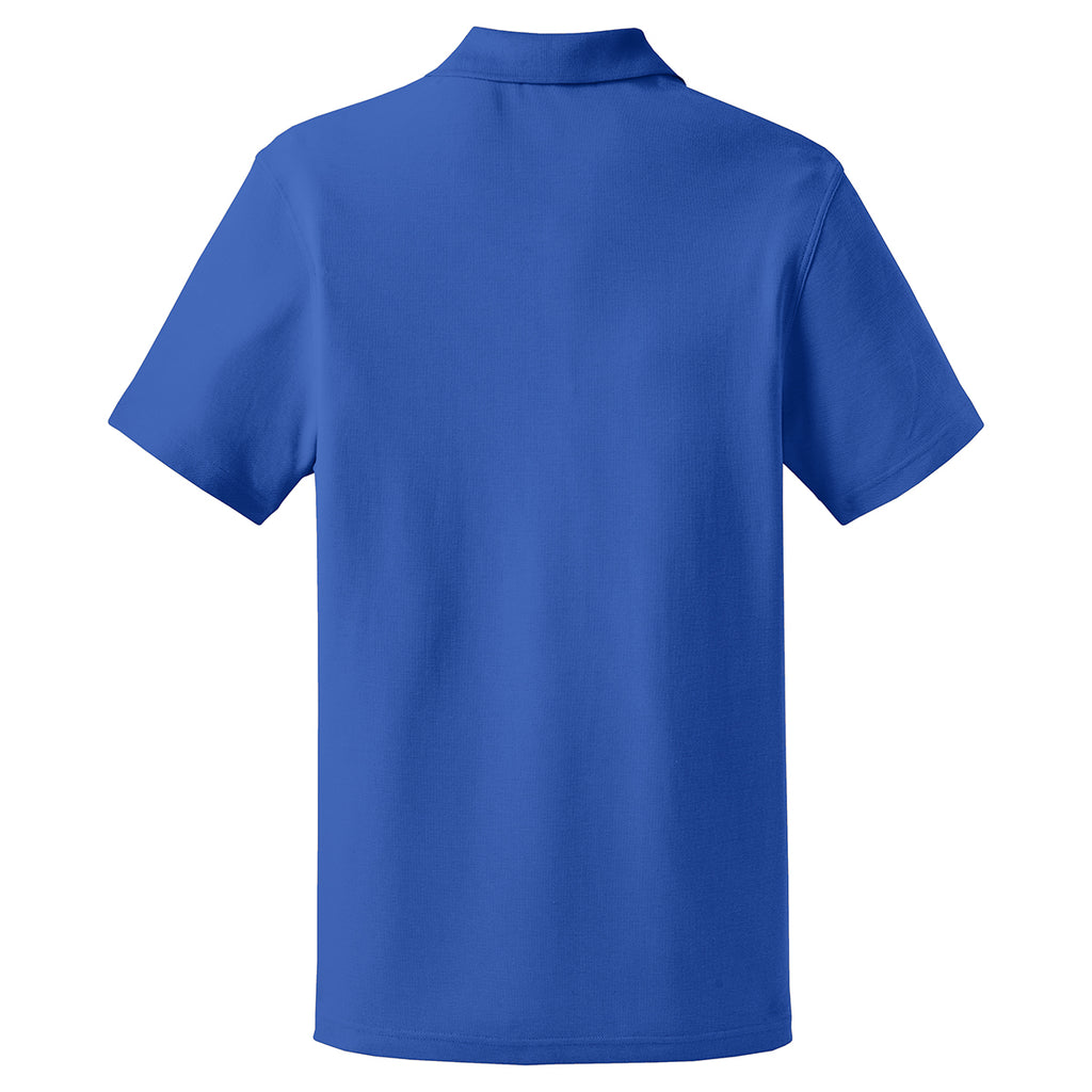 Port Authority Men's Cobalt Blue Tall EZCotton Pique Polo