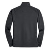 Port Authority Men's Iron Grey/Black Vertical Texture 1/4-Zip Pullover