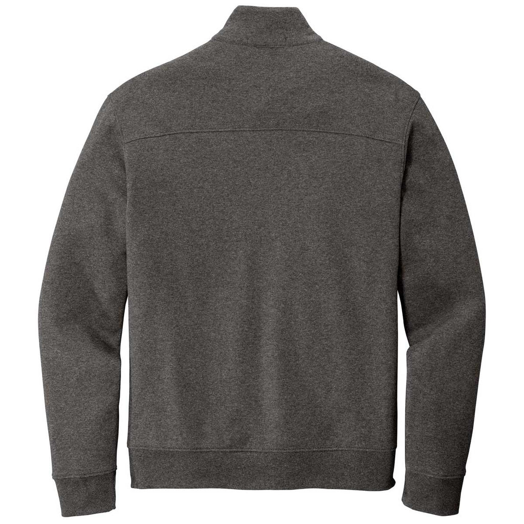 Port Authority Men's Charcoal Heather/Medium Heather Grey Interlock Full-Zip