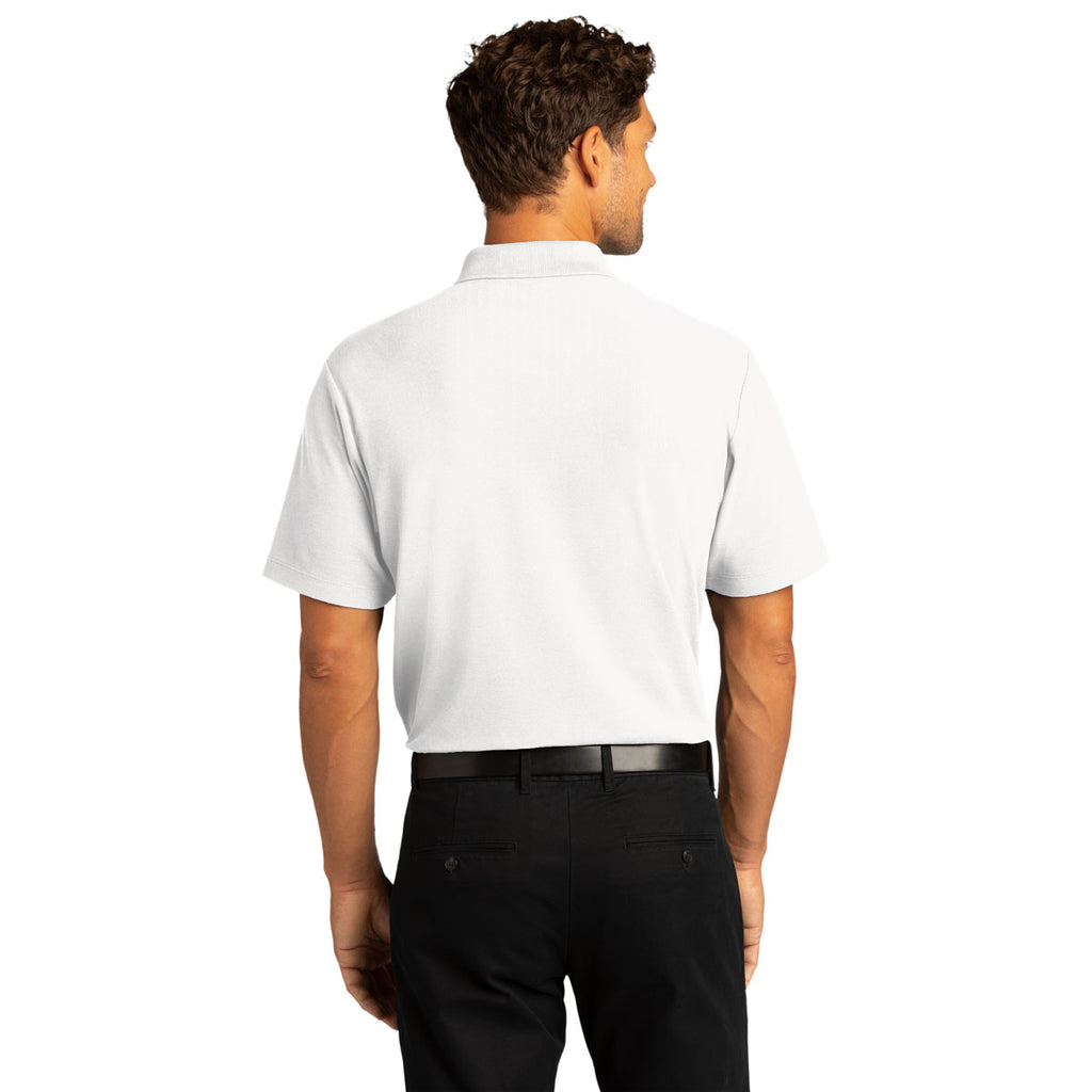 Port Authority Men's White SuperPro React Polo