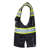 Kishigo Black/Lime EV Series Enhanced Visibility 3 Pocket Mesh Vest