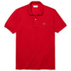 Lacoste Men's Red Short Sleeve Classic Pique Polo