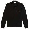 Lacoste Men's Black Long Sleeve Classic Pique Polo