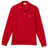 Lacoste Men's Red Long Sleeve Classic Pique Polo