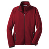 Port Authority Women's Garnet Red Pique Fleece Jacket