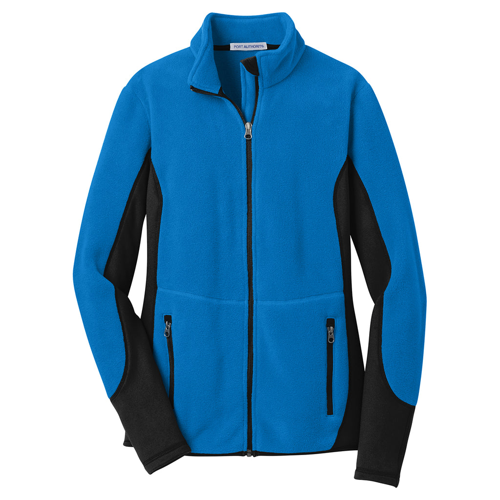 Port Authority Women's Imperial Blue/Black R-Tek Pro Fleece Full-Zip Jacket