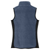 Port Authority Women's Navy Heather/Black R-Tek Pro Fleece Full-Zip Vest