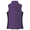 Port Authority Women's Purple Heather/Black R-Tek Pro Fleece Full-Zip Vest