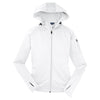 Sport-Tek Women's White Tech Fleece Full-Zip Hooded Jacket