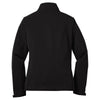 Port Authority Women's Black/Deep Grey Traverse Soft Shell Jacket
