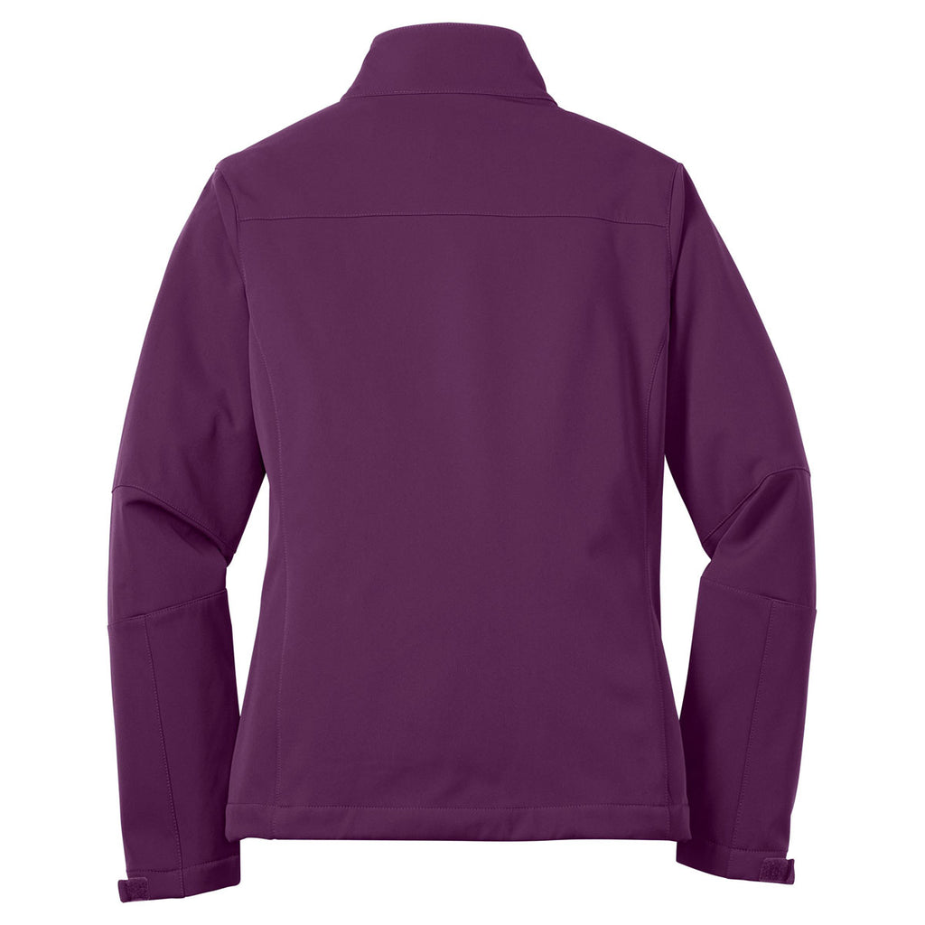 Port Authority Women's Deep Purple/Pink Orchid Traverse Soft Shell Jacket