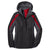 Port Authority Women's Black/Magnet Grey/Signal Red Colorblock 3-in-1 Jacket