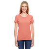 Fruit of the Loom Women's Retro Heather Coral 5 oz. HD Cotton T-Shirt