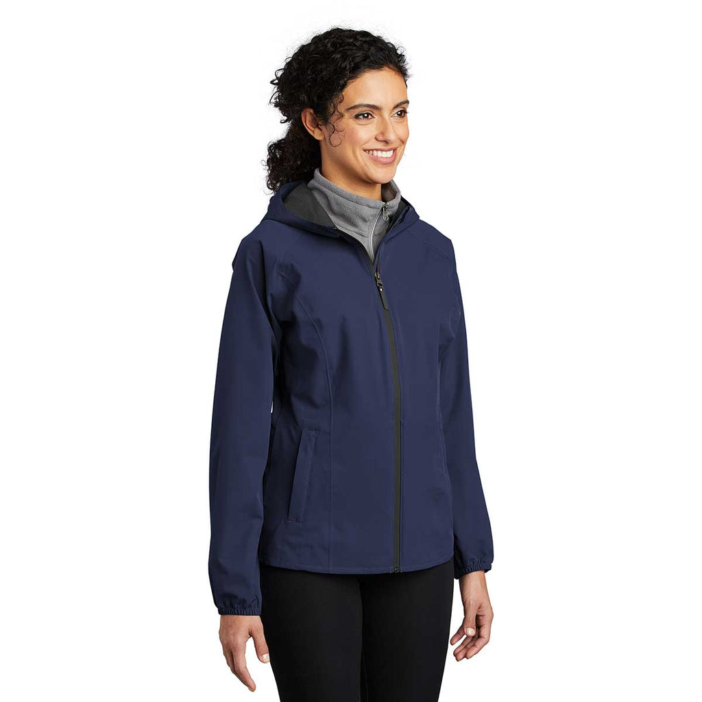 Port Authority Women's True Navy Essential Rain Jacket